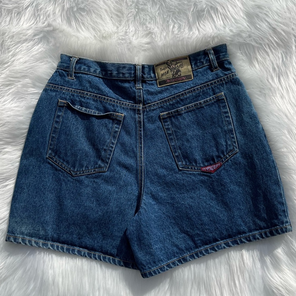 Vintage Animal Print Denim Shorts - Picture 3 of 5